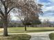 Scenic view of a golf course with lush green fairways, mature trees, and distant mountain views at 3201 S Albion St, Denver, CO 80222