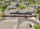 Aerial view of townhome exteriors and garages at 3662 S Perth Cir # 104, Aurora, CO 80013