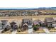 Aerial view of a neighborhood showcasing well-maintained homes and landscaping at 17786 W 86Th Ln, Arvada, CO 80007