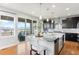 Bright kitchen with a large island, stainless steel appliances, and access to an outdoor space at 17786 W 86Th Ln, Arvada, CO 80007