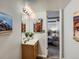 Modern bathroom with a vanity, a framed mirror, and stylish decor at 6065 Wadsworth Blvd # A, Arvada, CO 80003