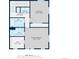 Detailed floor plan showcasing the layout of the bedrooms, bathrooms, and WIC on the upper level at 6065 Wadsworth Blvd # A, Arvada, CO 80003