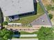 Aerial view of the property showcasing the backyard, patio, and surrounding landscape at 19771 E Wesley Pl, Aurora, CO 80013