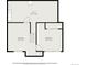 Floorplan of the basement area showing bedroom and utility room dimensions at 9365 W 80Th Pl # C, Arvada, CO 80005