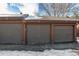 Exterior view of the garages with individual doors at 9365 W 80Th Pl # C, Arvada, CO 80005