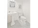 Powder room with stylish tiling and traditional sink at 133 Mine Ln, Boulder, CO 80302