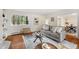 Cozy living room with ample natural light, hardwood floors, and stylish furniture at 133 Mine Ln, Boulder, CO 80302