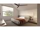 Bright bedroom with a large window and neutral decor, creating a serene and inviting space at 4817 W 10Th Ave, Denver, CO 80204
