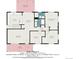 Floor plan featuring the layout of the first and second floors including living spaces and bedrooms at 5502 E Center Ave, Denver, CO 80246