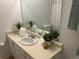 This bathroom is well lit, clean, and features decor that makes it feel like home at 7275 S Gaylord St # I09, Littleton, CO 80122