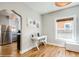 Bright home office space featuring hardwood floors, a sleek desk, and natural light, perfect for productivity at 284 S Lafayette St, Denver, CO 80209