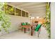 Charming covered patio featuring a dining set, perfect for enjoying outdoor meals and gatherings at 284 S Lafayette St, Denver, CO 80209