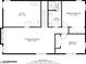 Basement floor plan featuring a recreation room, utility room, two bathrooms, and two bedrooms including the primary at 3030 Alkire St, Golden, CO 80401