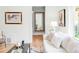 Bright living area shows hardwood floors, comfortable sofa, stylish decor, and an open transition to adjacent spaces at 3147 Vallejo St, Denver, CO 80211