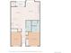 Simplified floor plan outlining the layout of the home and the positioning of its various rooms at 107 N Harris St # 102, Breckenridge, CO 80424