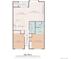 Detailed floor plan showcasing the layout of the home with labeled rooms and dimensions at 107 N Harris St # 102, Breckenridge, CO 80424