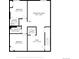 Basement floorplan featuring 2 bedrooms, 1 bathroom, a laundry room, a recreation room and a utility room at 87 Macon Ct, Aurora, CO 80010