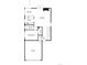 First floorplan featuring a living room, primary bedroom, kitchen, bathroom, and two-car garage at 87 Macon Ct, Aurora, CO 80010