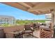 Spacious balcony featuring city views and outdoor seating area at 3131 E Alameda Ave # 704, Denver, CO 80209