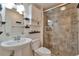 Stylish bathroom featuring walk-in shower and modern fixtures at 3131 E Alameda Ave # 704, Denver, CO 80209