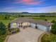 Attractive exterior elevation with a three-car garage, a well-manicured lawn, and beautiful landscaping at 3221 Autumn Sun Cir, Castle Rock, CO 80104