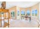 Bright home office with large windows offering great views and natural light at 3221 Autumn Sun Cir, Castle Rock, CO 80104