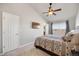 Relaxing bedroom with vaulted ceiling, plush carpeting, and bright window at 4357 W 118Th Pl, Westminster, CO 80031