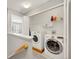 Convenient upstairs laundry room with newer washer and dryer at 4357 W 118Th Pl, Westminster, CO 80031