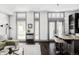 Modern kitchen with granite countertops and stainless steel appliances at 105 Fillmore St # 204, Denver, CO 80206
