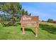Town of Superior Community Park signage set against a lush green lawn and mature trees at 479 Interlocken Blvd # 105, Broomfield, CO 80021