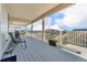 Deck featuring seating area, white railing and a view of the neighborhood at 23913 E Swallow Cir, Aurora, CO 80016