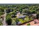 Aerial view of a home with a large, tree-filled lot featuring a well-manicured backyard at 2125 Rangeview Ln, Longmont, CO 80501