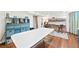 Versatile basement area has durable floors and includes a craft area and desk space at 2125 Rangeview Ln, Longmont, CO 80501