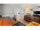 Inviting office space with hardwood floors, trim, and a large desk at 10293 E Sheri Ln, Englewood, CO 80111