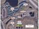 Aerial view of the community showcasing amenities, green spaces, clubhouse, and a variety of recreational facilities at 1659 Harris St, Superior, CO 80027