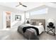 Bright and airy bedroom with a plush bed, contemporary lamps, and lots of natural light at 1912 W 38Th Ave, Denver, CO 80211