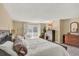 Cozy main bedroom featuring a balcony with sliding glass doors and white walls at 7040 E Girard Ave # 406, Denver, CO 80224