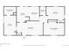 Floor plan of the home, featuring the living room, kitchen, primary bedroom, and additional rooms at 1817 S Perry Way, Denver, CO 80219