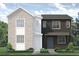 Charming two-story home with stone and white siding, complemented by a well-maintained lawn and landscaped yard at 1442 Coral Pl, Longmont, CO 80504