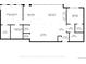 Detailed floor plan showcasing bedroom, living room, kitchen and bathroom dimensions at 1401 Delgany St # 409, Denver, CO 80202