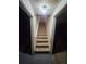 Carpeted stairs ascending upwards in a dimly lit stairwell at 12116 W Texas Dr, Lakewood, CO 80228