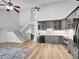 Bright kitchen featuring granite countertops, modern appliances, and ample storage space at 655 Gooseberry Ct, Lafayette, CO 80026