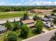 Aerial view of a property showcasing its proximity to a school and green spaces at 10978 Roseanna Dr, Northglenn, CO 80234