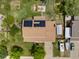 Aerial view of a home with solar panels and a spacious backyard at 10978 Roseanna Dr, Northglenn, CO 80234