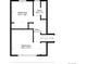 Upstairs floor plan showing the layout of bedrooms, bathroom, and hall at 10978 Roseanna Dr, Northglenn, CO 80234