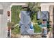 Bird's-eye view of the property, detached garage, and its surroundings at 3383 S Ogden St, Englewood, CO 80113