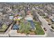 Wide aerial view of the property and neighborhood, highlighting its location at 3383 S Ogden St, Englewood, CO 80113