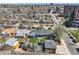 Aerial view showcasing the home, backyard and surrounding neighborhood amenities at 3383 S Ogden St, Englewood, CO 80113