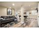 Finished basement with pool table and sitting area at 42280 Kingsmill Cir, Elizabeth, CO 80107