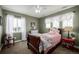 Light and bright bedroom with twin bed and red accents at 42280 Kingsmill Cir, Elizabeth, CO 80107